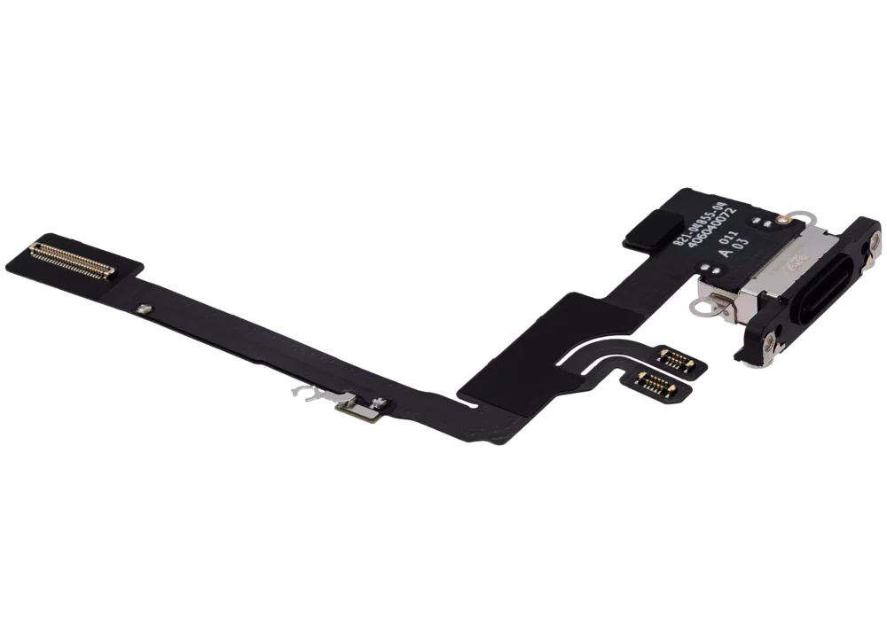 Charging Port Flex Cable Compatible For iPhone 16 Pro (Premium) (Black Titanium) - Image 3